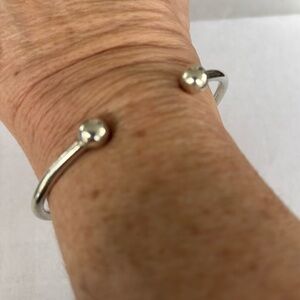 Chic Silver Open Cuff Bracelet